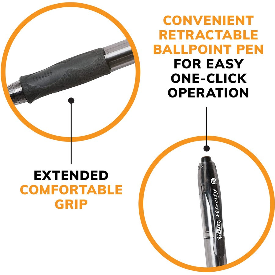 BIC Glide Bold Black Ballpoint Pen, Bold Point (1.6 mm) - Each
