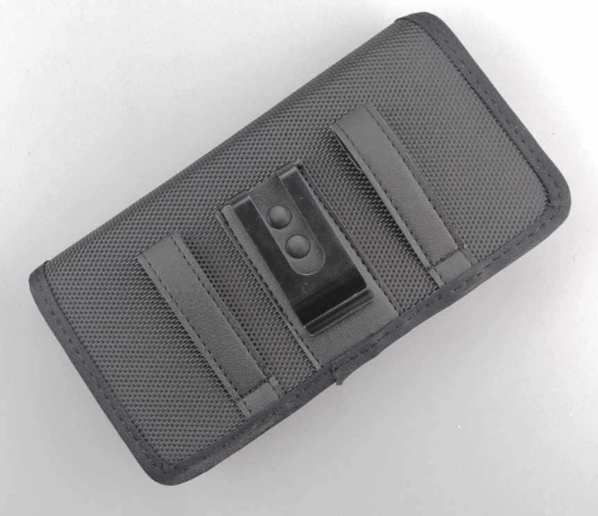 Nylon Case with Belt Loop Large Size Black for Phones 5.7-6.3 inch