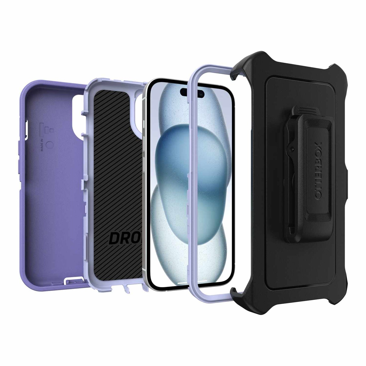 OtterBox Defender Protective Case Black for iPhone 15/14/13