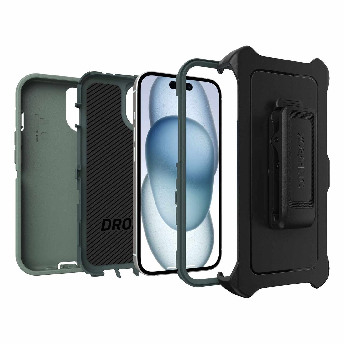 OtterBox Defender Protective Case Black for iPhone 15/14/13