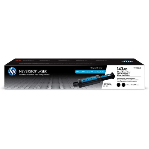 HP 143AD 2Pack Blk Toner Reload Kit
