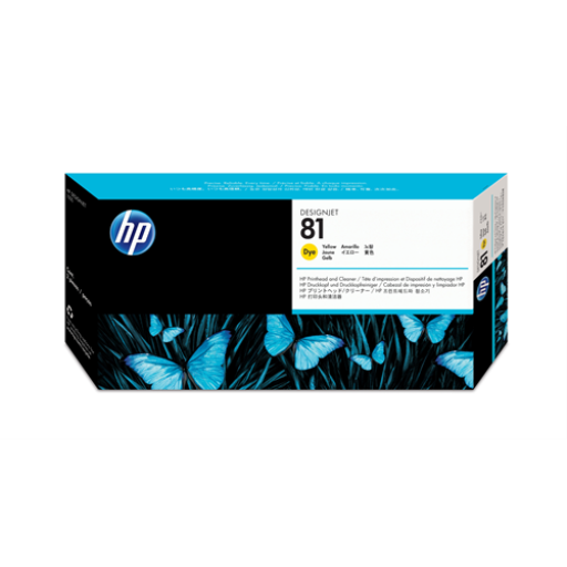 HP 81 Yellow Dye Printhead and Cleaner