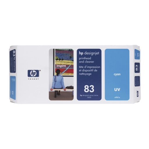 HP 83 UV Cyan Printhead and Cleaner