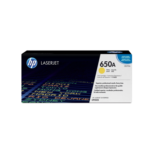 HP 650A (CE272A) Yellow Original LaserJet Toner Cartridge