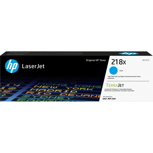 HP 218X High Yield Cyan Original LaserJet Toner Cartridge