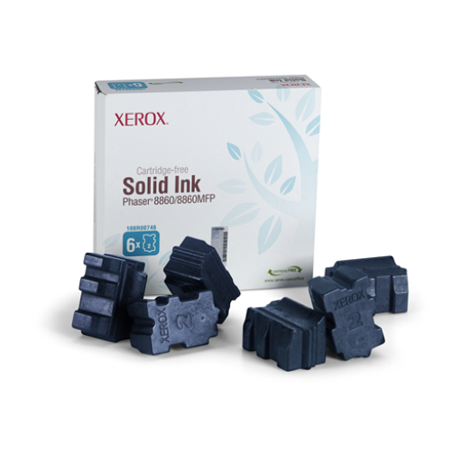 108R00746 Genuine Xerox Solid Ink Cyan, Phaser 8860/8860MFP (6 Sticks)