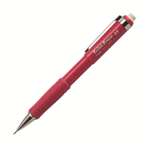 Twist-Erase III Retractable Mechanical Pencil, (0.9mm), Red Barrel