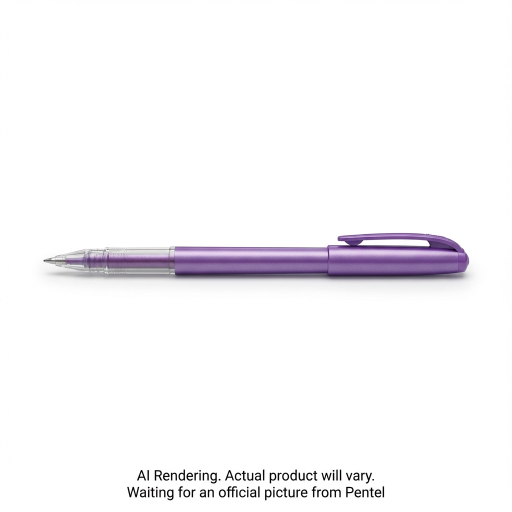 Pentel Arts Slicci Metallic (0.8mm) Needle Tip Med Gel Pen Violet Metallic Ink