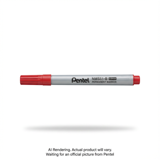 CD-R/DVD-R Permanent Marker (2.0mm), Bullet Tip, Red Ink