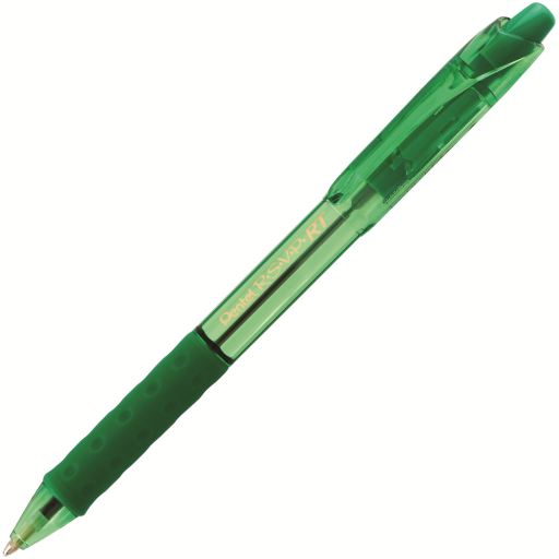 R.S.V.P. RT Colours Retractable Ballpoint Pen, (1.0mm), Green Barrel, Green Ink