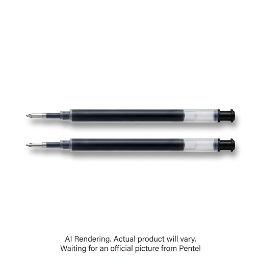 Refill Ink for EnerGel Gel Pen, (0.5mm), Needle Point, Black Ink