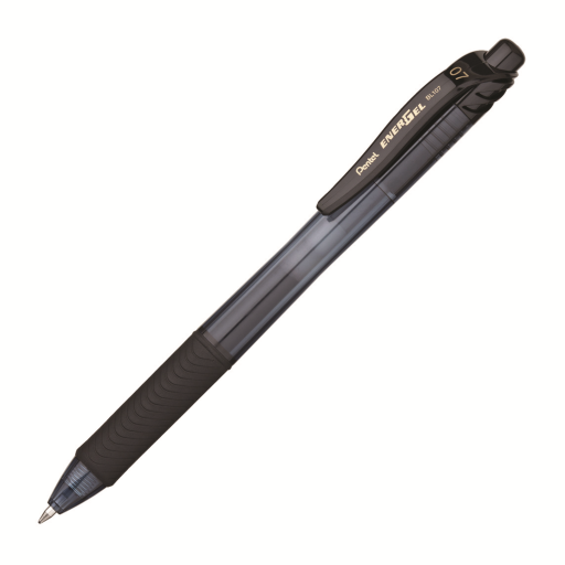 EnerGel-X Retractable Gel Roller, (0.7mm) Metal Tip, Black Ink