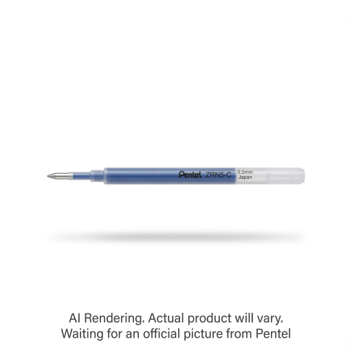Refills for Pentel Floatune, Advanced Rollerball Retractable Pen, 0.5mm Tip, Blue Ink
