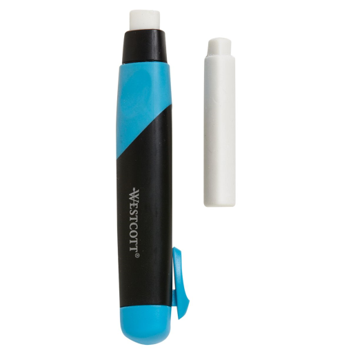 Triangular Retractable Eraser with Refill, Non-Smudge & Latex Free /
Gomme ? effacer triangle r?tractable avec recharge, sans taches et latex