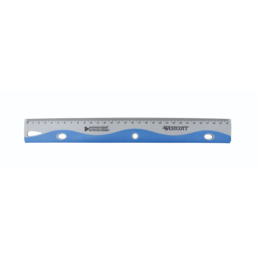 30cm Antimicrobial Wave Ruler, blue /
30cm r?gle ondul?e antimicrobienne - bleu