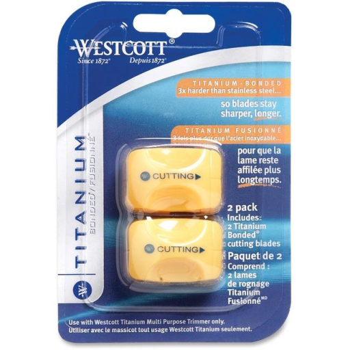 2pk Straight Replacement Blades for 13779 Trimmer - cut blades only /
Pqt 2 de lames de rechange pour massicot 13779 - lames de coupe seulement