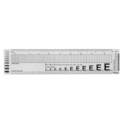 Graphic Arts Ruler and Scale, 12?
R?gle et ?chelles d'arts graphique, 12 po