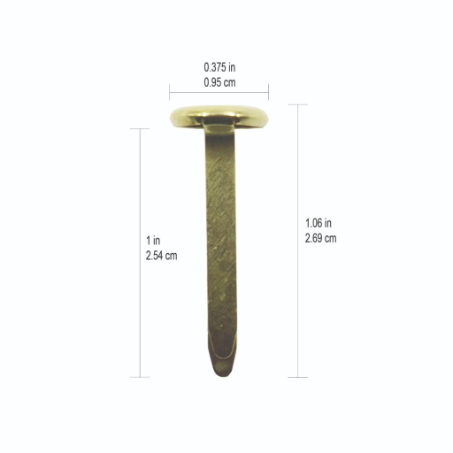 1? ? 100/Box ? Domed Head - Dia 10mm /
1 po ? 100/bo?te ? t?te bomb?e - dia 10 mm