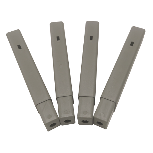 (CUSMA form attached) PLASTICO 4 EXTRA LEGS TO BUILD A 4 TIER BOOT RACK LIGHT GREY COLOR