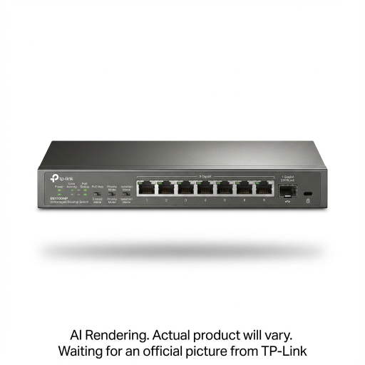 Omada 10-Port Gigabit Desktop Switch with 8-Port PoE+