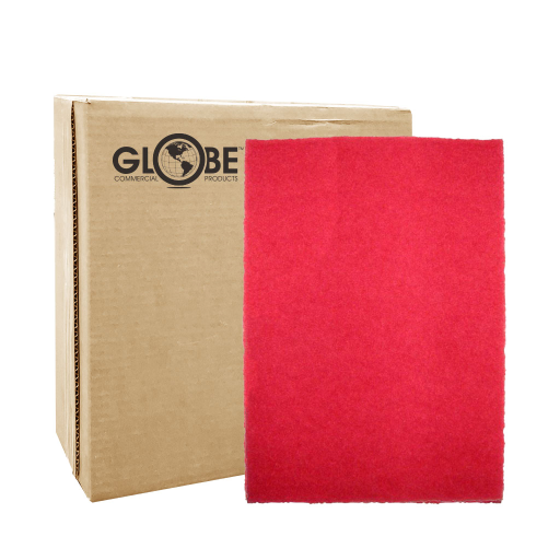 Red Buffing 14" x 20" Rectangular Floor Pad