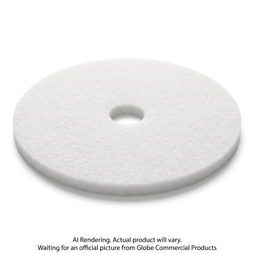 21" White Super Polish Floor Pad