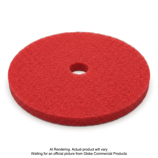 17" Red Buffing Floor Pad