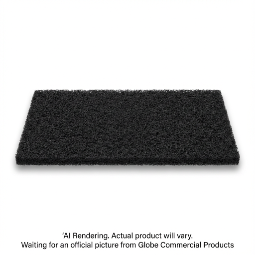 Black Stripping 14" x 28" Rectangular Floor Pad