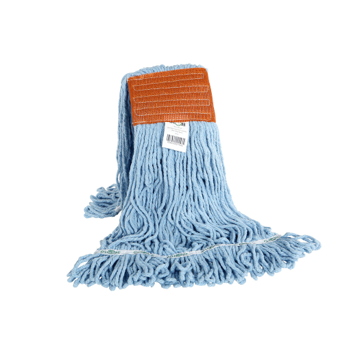 Syn-Pro? Synthetic Looped End Wet Mop Wide Band Blue 20oz