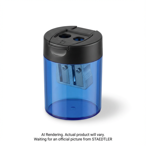 Double-Hole Plastic Sharpener, Bk