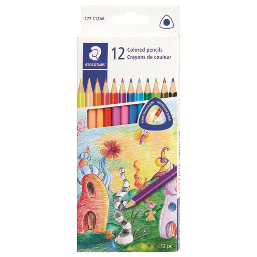 Color Pencil, Triangular 12Pk