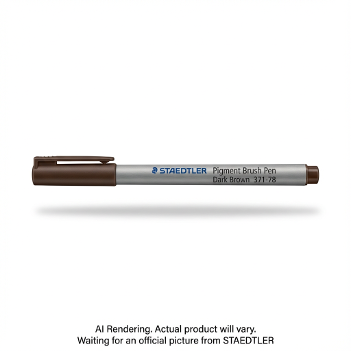 Pigment Brush Pen Dark Brown