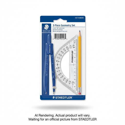 Compass & Protractor Combi, 3pcs