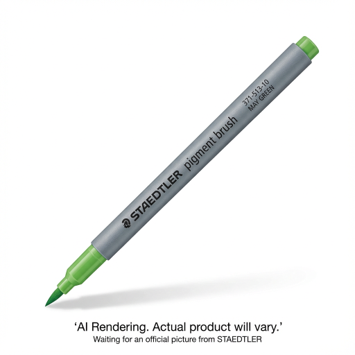 Pigment Brush Pen May Green