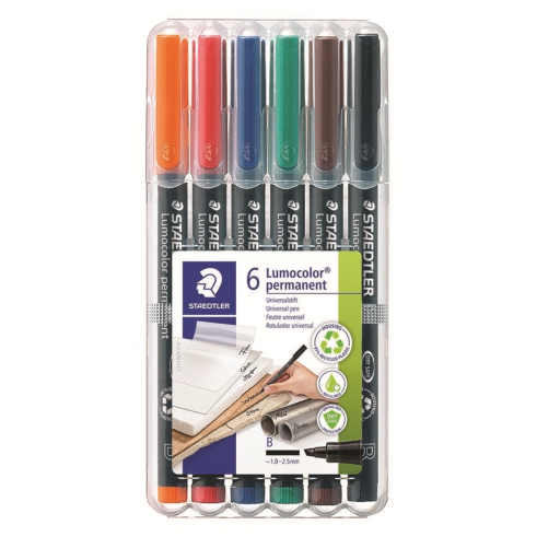 Universal pen Lumocolor perm B 6pcs