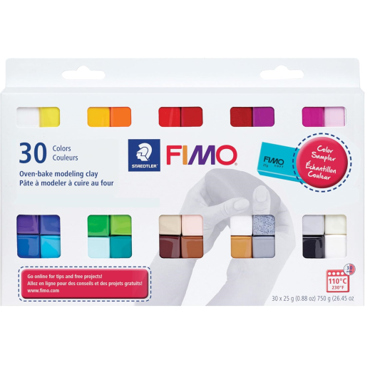 Set Modelling Clay Fimo Soft 30 Assorted Color Pack