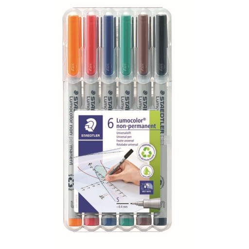 Universal pen Lumocolor non-p S 6pc