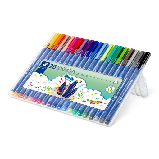 Fibre tip pen triplus col.20pcs.box