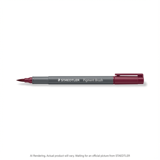 Pigment Brush Pen Bordeaux Red