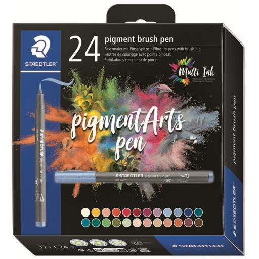 Pigment Brush Pen 24Pcs