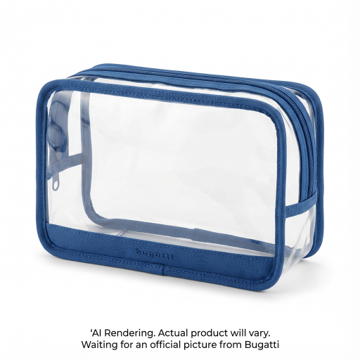 Downtown Essentials Transparent Toiletry Bag TAC2634BU-BLUE