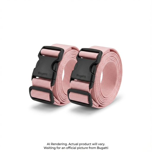 Downtown Essentials 2Pcs Luggage Straps TAC2632BU-PINK