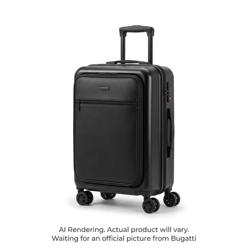 Bugatti Munich Pro Front Pocket Carry-On Luggage - Abs + Pc Blend - Black