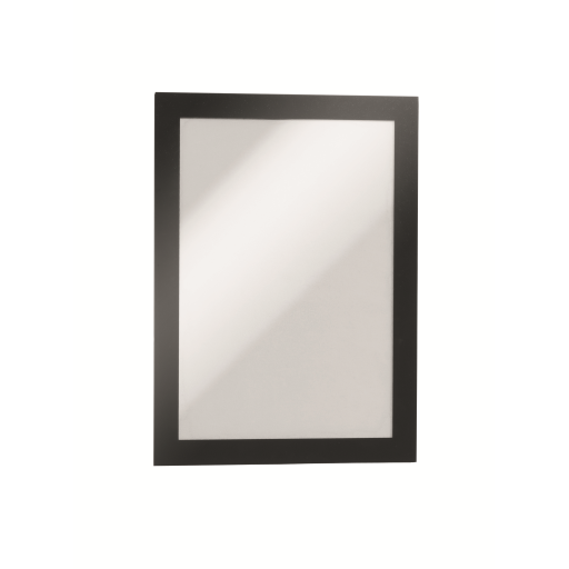 DURABLE Self-Adhesive Magnetic DURAFRAME Document Sign Holder, Half Letter-Size 5-1/2" x 8-1/2", Black, 2 Pack (491301)