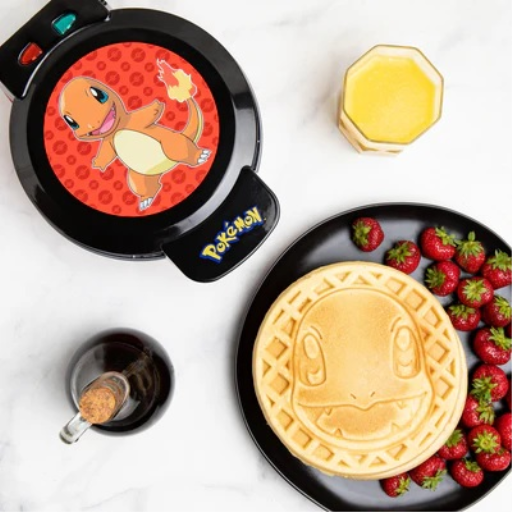 Pok?mon Charmander Waffle Maker ? Fire-Type 7" Waffle Appliance for Trainers