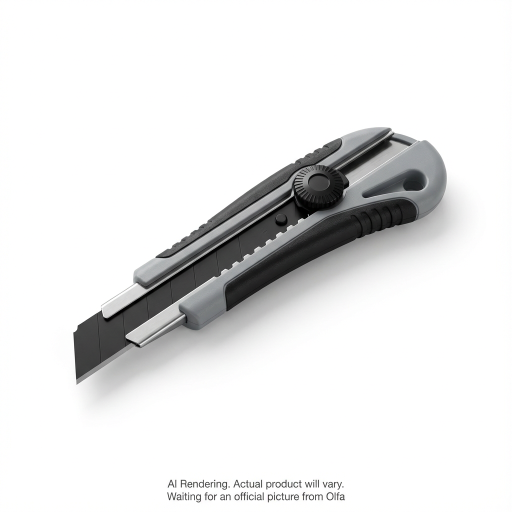 OLFA 25mm NH-1 Rubber Grip Ratchet-Lock Knife