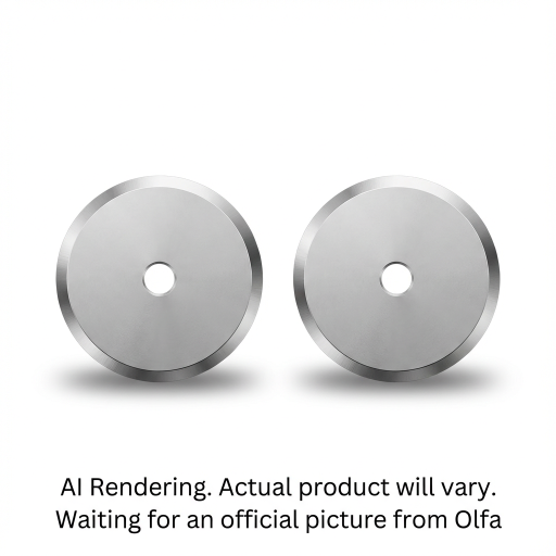 OLFA 18mm RB18-2 Stainless Steel Rotary Blade, 2pk