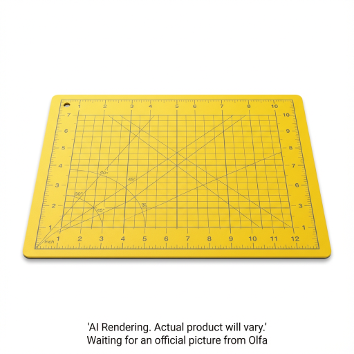 OLFA CM-9X12-01/YEL 9" x 12" Double Sided Cutting Mat, Yellow