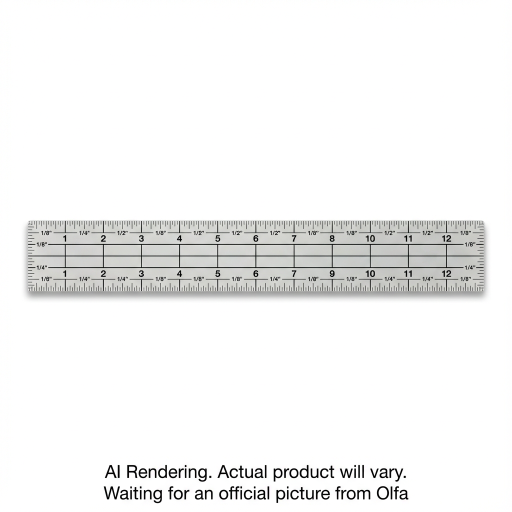 OLFA QR-1x12 1" x 12" Frosted Acrylic Ruler