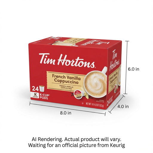 Tim Hortons Coffee Single Serve - Thtn Kcup Nat Fr Van Capp 24Ct